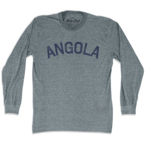 Angola Vintage Long Sleeve T-shirt - Athletic Grey Angola Vintage Long Sleeve T-shirt - Athletic Grey