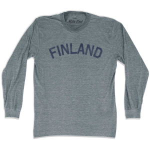 Finland Vintage Long Sleeve T-shirt - Athletic Grey Finland Vintage Long Sleeve T-shirt - Athletic Grey