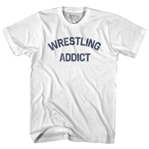 Wrestling Addict Youth Cotton T-shirt - White