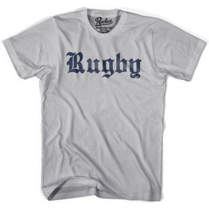 Rugby Script Vintage T-shirt - Cool Grey