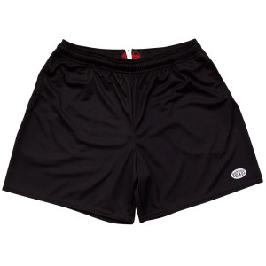 Black Ruckus Rugby Gym Short 5 Inch Inseam With Pockets Made In USA - Black Black Ruckus Rugby Gym Short 5 Inch Inseam With Pockets Made In USA - Black