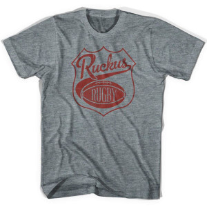 Ruckus Vintage Crest Rugby T-shirt - Athletic Grey Ruckus Vintage Crest Rugby T-shirt - Athletic Grey
