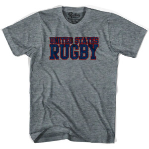 United States (Navy Version) Rugby Nations T-shirt - Athletic Grey United States (Navy Version) Rugby Nations T-shirt - Athletic Grey