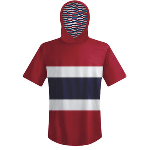 Thailand Country Flag Sports Hoodie-Red White Black