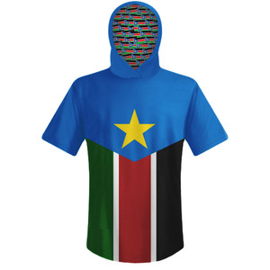 South Sudan Country Flag Sports Hoodie - Blue Green Red