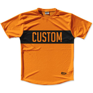 Tennessee Orange & Black Custom Finish Line Running Shirt Made in USA - Tennessee Orange & Black