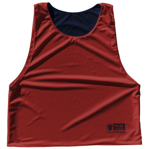 Solid Color Sublimated Lacrosse Pinnies 2 Made In USA - Navy Blue and Red Dark Solid Color Sublimated Lacrosse Pinnies 2 Made In USA - Navy Blue and Red Dark