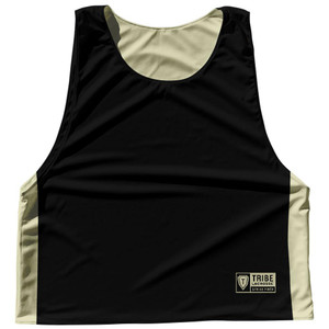 Solid Color Sublimated Lacrosse Pinnies 2 Made In USA - Vegas Gold and Black Solid Color Sublimated Lacrosse Pinnies 2 Made In USA - Vegas Gold and Black