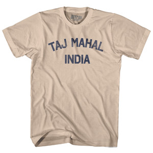 Taj Mahal India Adult Cotton T-shirt - Creme