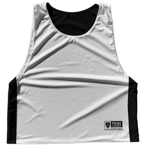 Contrast Color Side Panel Sublimated Lacrosse Pinnies 2 Made In USA - Black and Grey Light Contrast Color Side Panel Sublimated Lacrosse Pinnies 2 Made In USA - Black and Grey Light