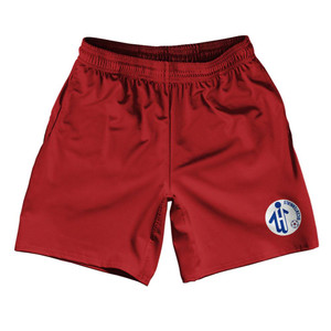 Connecticut 76 Bicentennials Soccer Shorts Made In USA - Red