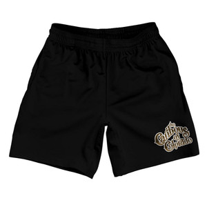 Colorado Caribous 78 Road Soccer Shorts Made In USA - Black Colorado Caribous 78 Road Soccer Shorts Made In USA - Black