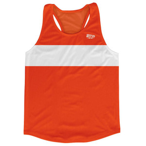 Ultras Orange And White Blank Finish Line Running Tank Top Racerback Track and Cross Country Singlet Jersey Made In USA - Orange And White Ultras Orange And White Blank Finish Line Running Tank Top Racerback Track and Cross Country Singlet Jersey Made In USA - Orange And White
