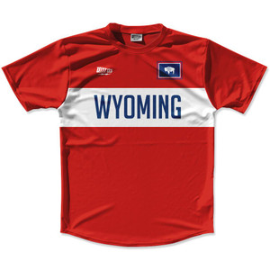 Ultras Wyoming Flag Finish Line Running Cross Country Track Shirt Made In USA - Red Ultras Wyoming Flag Finish Line Running Cross Country Track Shirt Made In USA - Red