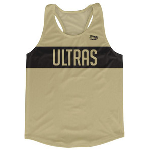 Ultras Black and Vegas Gold Finish Line Running Tank Top Racerback Track and Cross Country Singlet Jersey Made In USA - Vegas Gold & Black Ultras Black and Vegas Gold Finish Line Running Tank Top Racerback Track and Cross Country Singlet Jersey Made In USA - Vegas Gold & Black