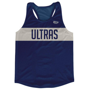 Ultras Navy Blue and Cool Grey Finish Line Running Tank Top Racerback Track and Cross Country Singlet Jersey Made In USA - Navy Blue & Cool Grey Ultras Navy Blue and Cool Grey Finish Line Running Tank Top Racerback Track and Cross Country Singlet Jersey Made In USA - Navy Blue & Cool Grey