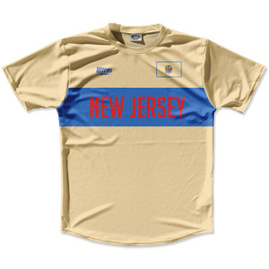 Ultras New Jersey Flag Finish Line Running Cross Country Track Shirt Made In USA - Creme Ultras New Jersey Flag Finish Line Running Cross Country Track Shirt Made In USA - Creme