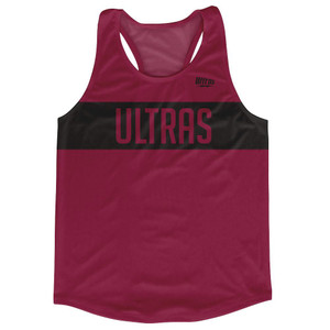 Ultras Maroon Red And Black Finish Line Running Tank Top Racerback Track and Cross Country Singlet Jersey Made In USA - Maroon Red And Black Ultras Maroon Red And Black Finish Line Running Tank Top Racerback Track and Cross Country Singlet Jersey Made In USA - Maroon Red And Black