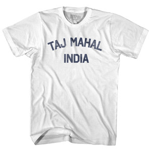 Taj Mahal India Youth Cotton T-shirt - White