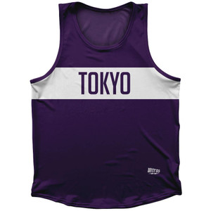 Tokyo Finish Line Sport Tank Top Made In USA - Purple