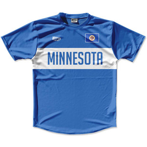 Ultras Minnesota Flag Finish Line Running Cross Country Track Shirt Made In USA - Blue Ultras Minnesota Flag Finish Line Running Cross Country Track Shirt Made In USA - Blue