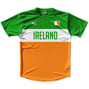 Ultras Ireland Flag Finish Line Running Cross Country Track Shirt Made In USA - Green Orange Ultras Ireland Flag Finish Line Running Cross Country Track Shirt Made In USA - Green Orange