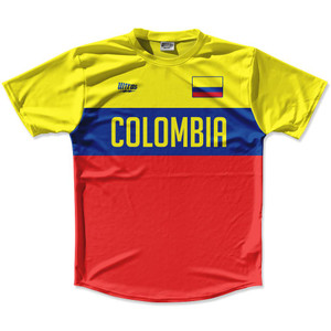 Ultras Colombia Flag Finish Line Running Cross Country Track Shirt Made In USA - Red Yellow Ultras Colombia Flag Finish Line Running Cross Country Track Shirt Made In USA - Red Yellow