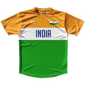 Ultras India Flag Finish Line Running Cross Country Track Shirt Made In USA - Orange Green Ultras India Flag Finish Line Running Cross Country Track Shirt Made In USA - Orange Green