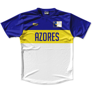 Ultras Azores Flag Finish Line Running Cross Country Track Shirt Made In USA - White Royal Ultras Azores Flag Finish Line Running Cross Country Track Shirt Made In USA - White Royal