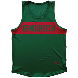 Bangladesh Country Finish Line Sport Tank Top Made In USA - Green Bangladesh Country Finish Line Sport Tank Top Made In USA - Green