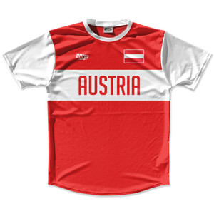Ultras Austria Flag Finish Line Running Cross Country Track Shirt Made In USA-Red Ultras Austria Flag Finish Line Running Cross Country Track Shirt Made In USA-Red