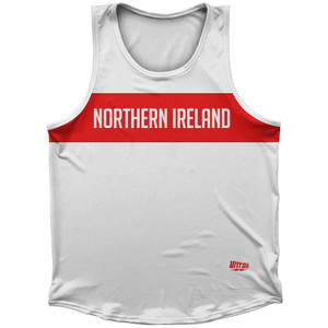 Northern Ireland Country Finish Line Sport Tank Top Made In USA - White Northern Ireland Country Finish Line Sport Tank Top Made In USA - White