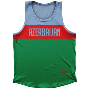 Azerbaijan Country Finish Line Sport Tank Top Made In USA - Green Azerbaijan Country Finish Line Sport Tank Top Made In USA - Green