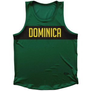 Dominica Country Finish Line Sport Tank Top Made In USA - Dark Green Dominica Country Finish Line Sport Tank Top Made In USA - Dark Green