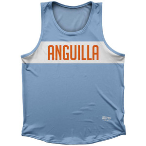 Anguilla Country Finish Line Sport Tank Top Made In USA - Light Blue Anguilla Country Finish Line Sport Tank Top Made In USA - Light Blue