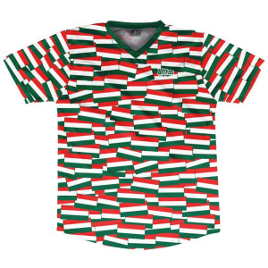 Ultras Hungary Party Flags Soccer Jersey Made In USA-Green Red
