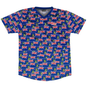 Ultras British Virgin Islands Party Flags Soccer Jersey Made In USA-Royal Ultras British Virgin Islands Party Flags Soccer Jersey Made In USA-Royal
