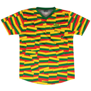 Ultras Lithuania Party Flags Soccer Jersey Made In USA-Red Green