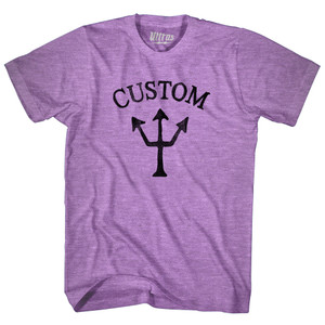 Custom Trident Adult Tri-Blend T-shirt - Athletic Purple