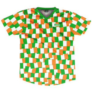 Ultras Ireland Party Flags Soccer Jersey Made In USA-Green Orange Ultras Ireland Party Flags Soccer Jersey Made In USA-Green Orange