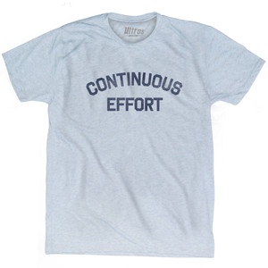 Continuous Effort Adult Tri-Blend T-shirt - Athletic White