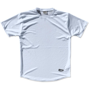 Pale Blue Custom Solid Color Running Shirt Made in USA - Pale Blue Pale Blue Custom Solid Color Running Shirt Made in USA - Pale Blue