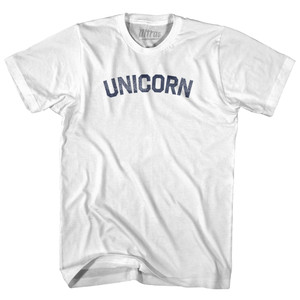 Unicorn Womens Cotton Junior Cut T-Shirt - White