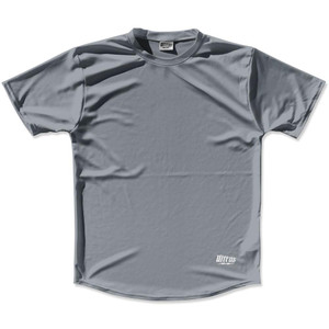 Dark Grey Custom Solid Color Running Shirt Made in USA - Dark Grey Dark Grey Custom Solid Color Running Shirt Made in USA - Dark Grey