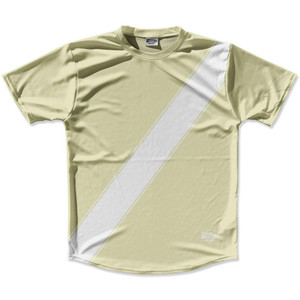 Brown Vegas Gold & White Sash Running Shirt Made in USA - Brown Vegas Gold & White Brown Vegas Gold & White Sash Running Shirt Made in USA - Brown Vegas Gold & White