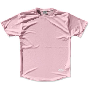 Pale Pink Custom Solid Color Running Shirt Made in USA - Pale Pink Pale Pink Custom Solid Color Running Shirt Made in USA - Pale Pink
