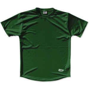 Hunter Green Custom Solid Color Running Shirt Made in USA-Hunter Green Hunter Green Custom Solid Color Running Shirt Made in USA-Hunter Green