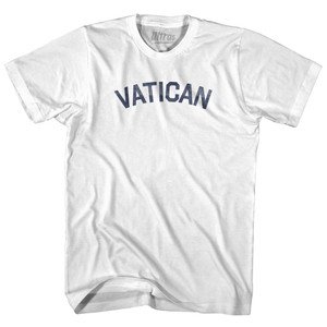 Vatican Womens Cotton Junior Cut T-Shirt - White Vatican Womens Cotton Junior Cut T-Shirt - White