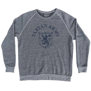 Scotland Lion Crest Tartan Army Soccer Adult Tri-Blend Sweatshirt - Athletic Grey Scotland Lion Crest Tartan Army Soccer Adult Tri-Blend Sweatshirt - Athletic Grey