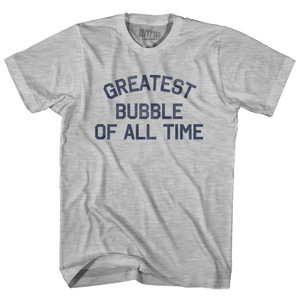 Greatest Bubble Of All Time Womens Cotton Junior Cut T-Shirt - Grey Heather